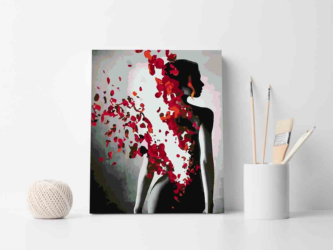 Pictura pe numere - Floral Head 4107