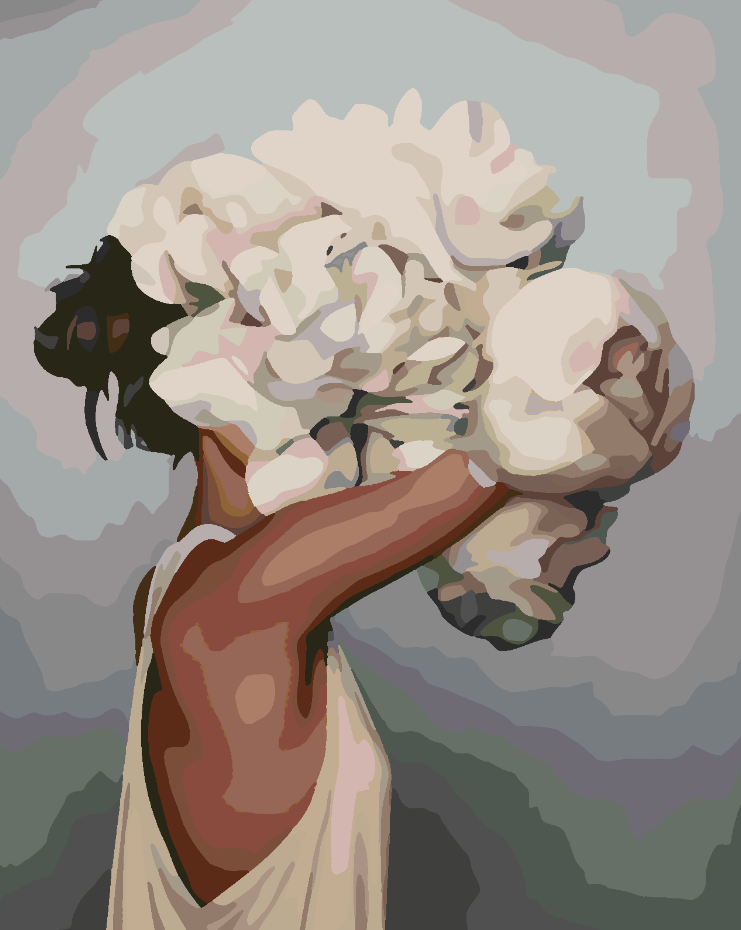 Pictura pe numere - Floral Head 4110
