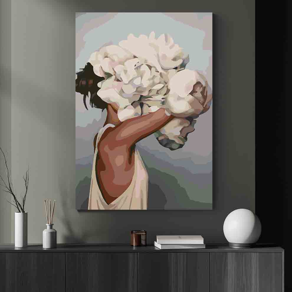 Pictura pe numere - Floral Head 4110