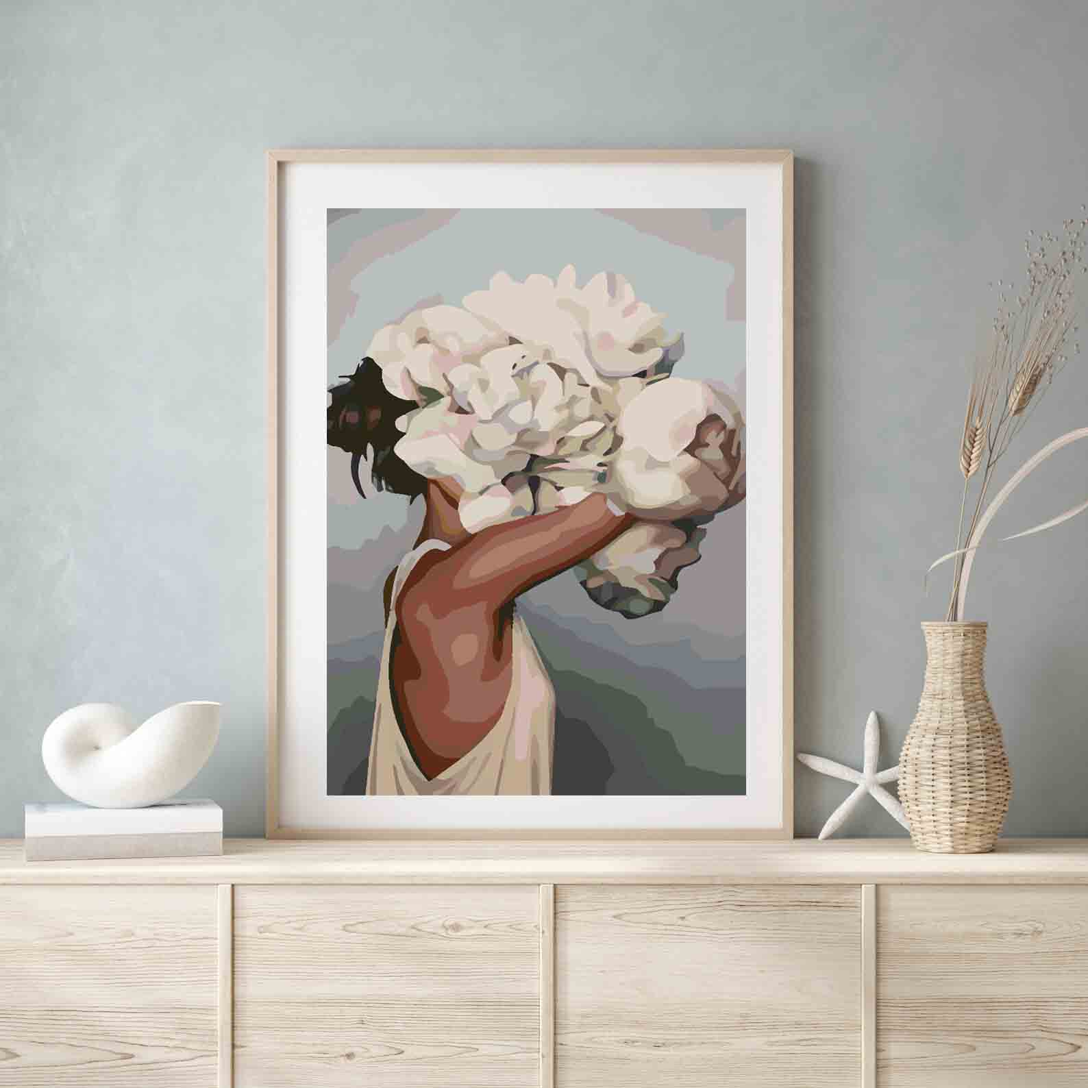 Pictura pe numere - Floral Head 4110