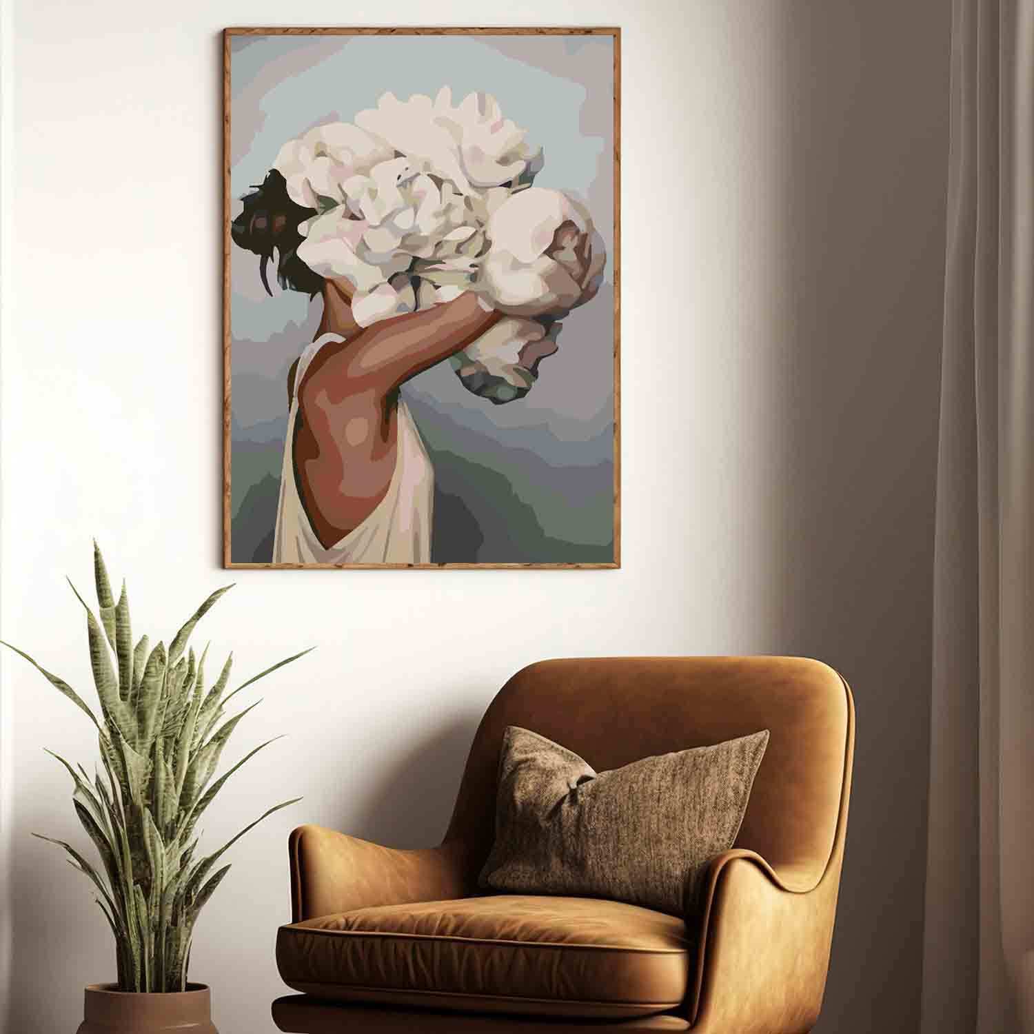 Pictura pe numere - Floral Head 4110