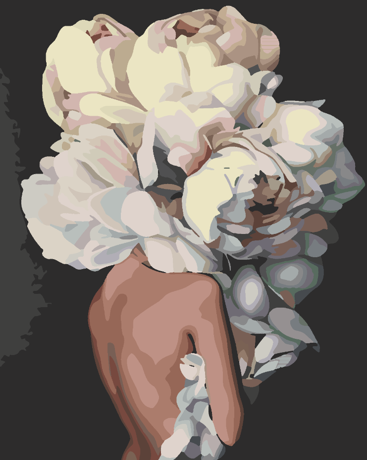 Pictura pe numere - Floral Head 4112