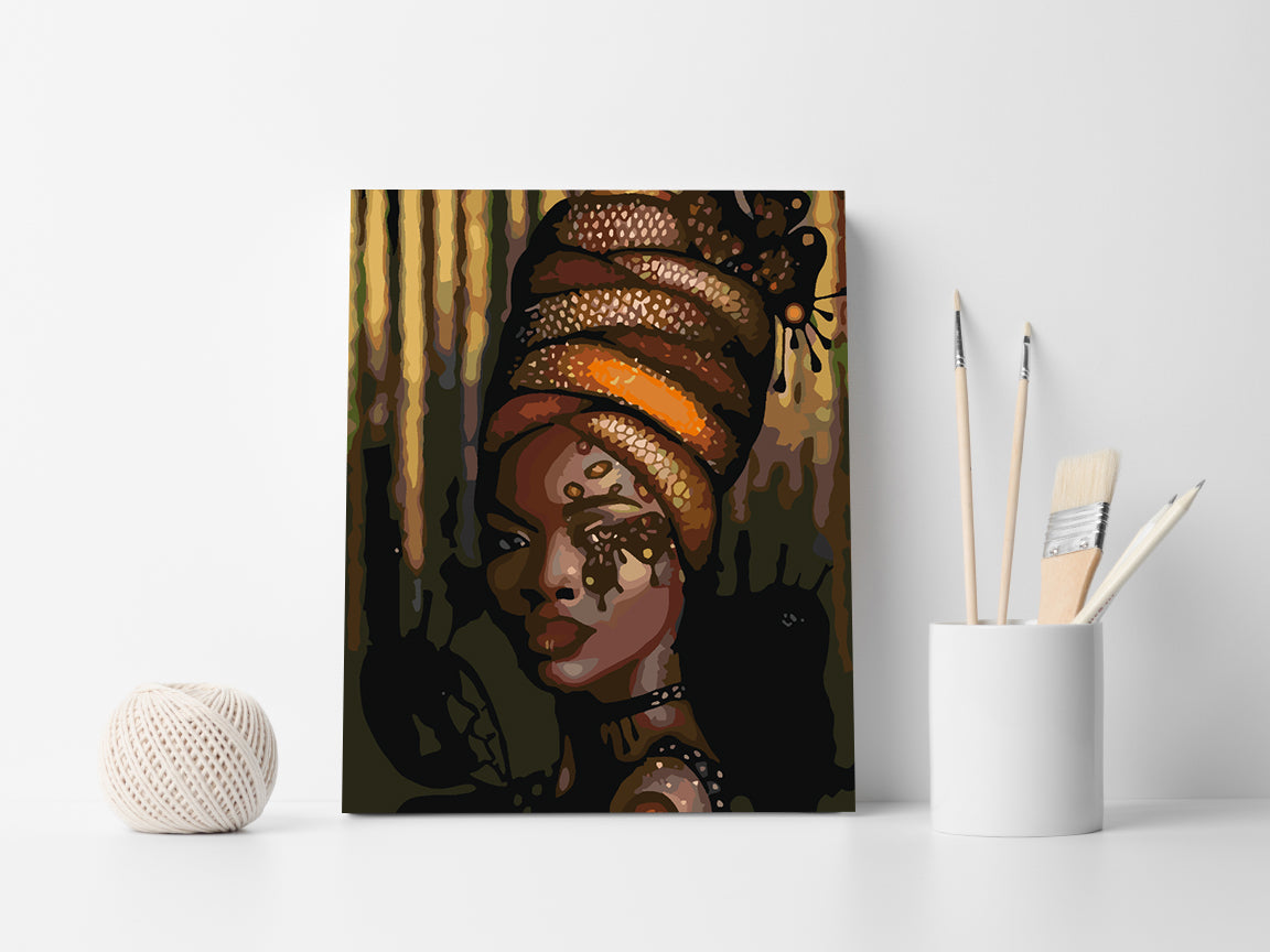 Peinture par numéros - Portrait de fille 4113