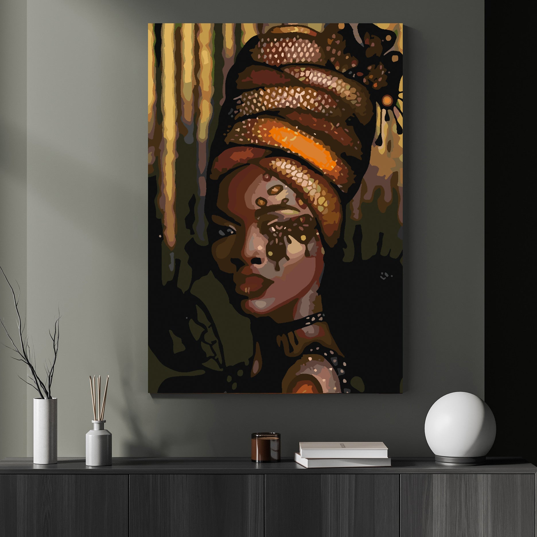 Peinture par numéros - Portrait de fille 4113