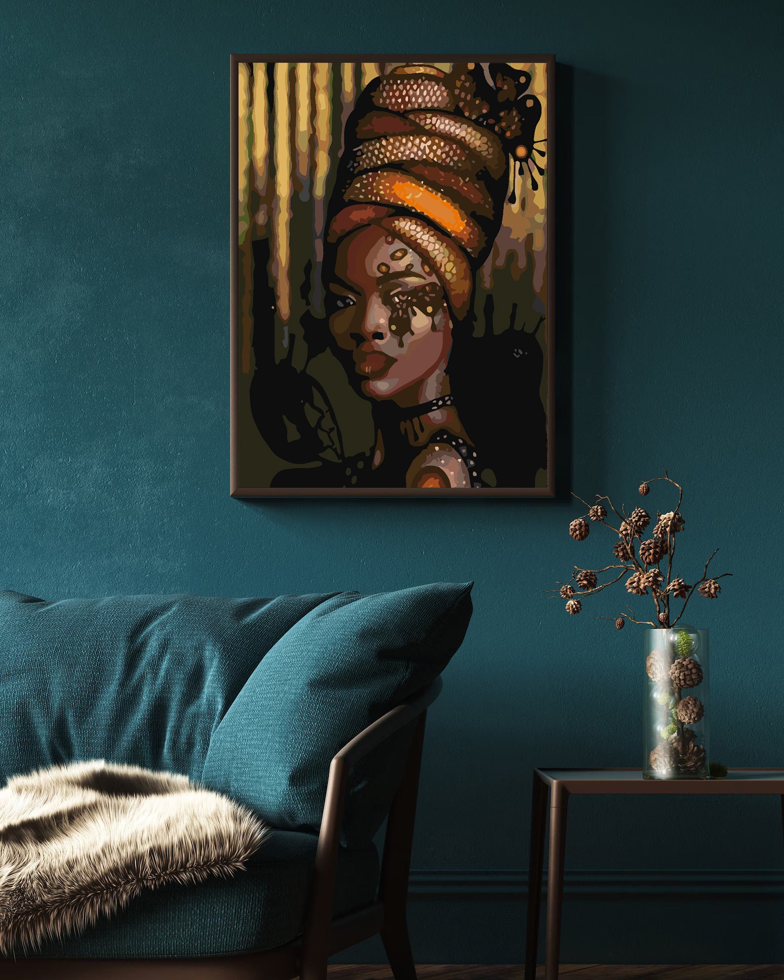 Peinture par numéros - Portrait de fille 4113