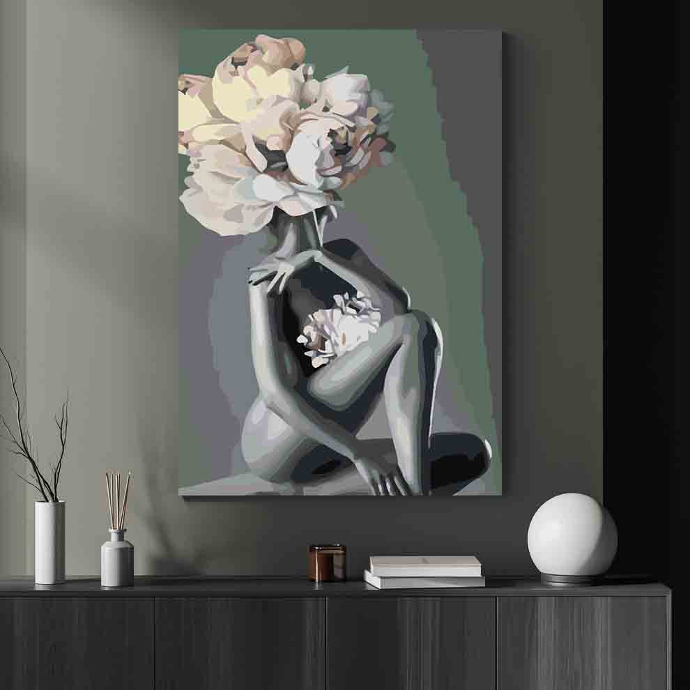 Pictura pe numere - Floral Head 4116