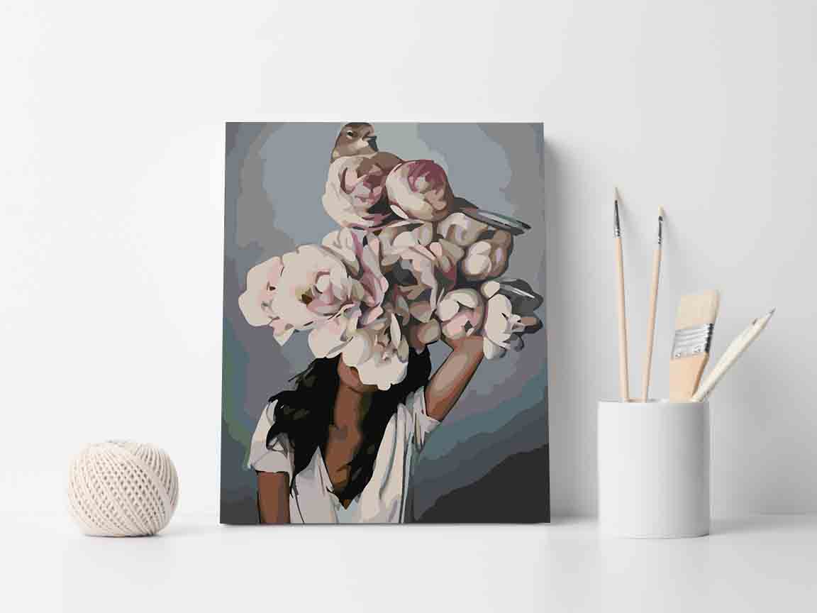 Pictura pe numere - Floral Head 4118
