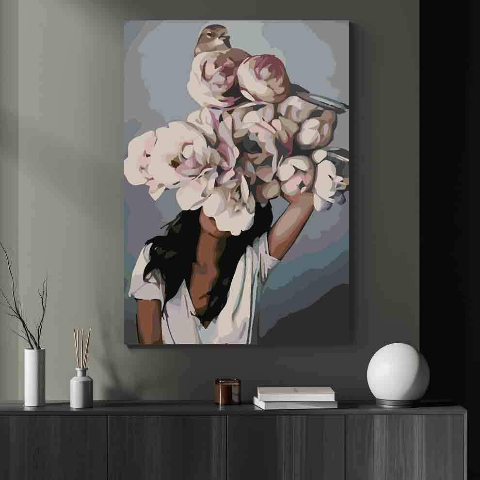 Pictura pe numere - Floral Head 4118