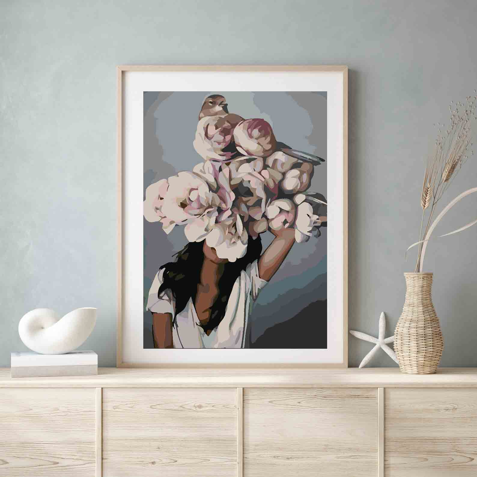 Pictura pe numere - Floral Head 4118