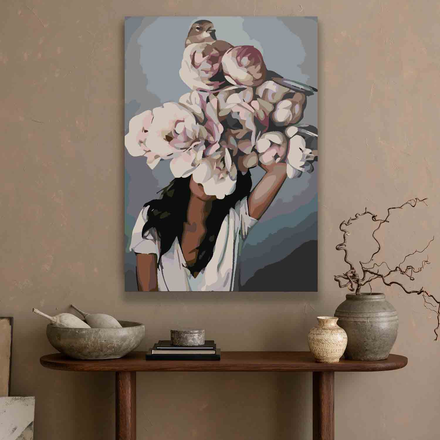 Pictura pe numere - Floral Head 4118