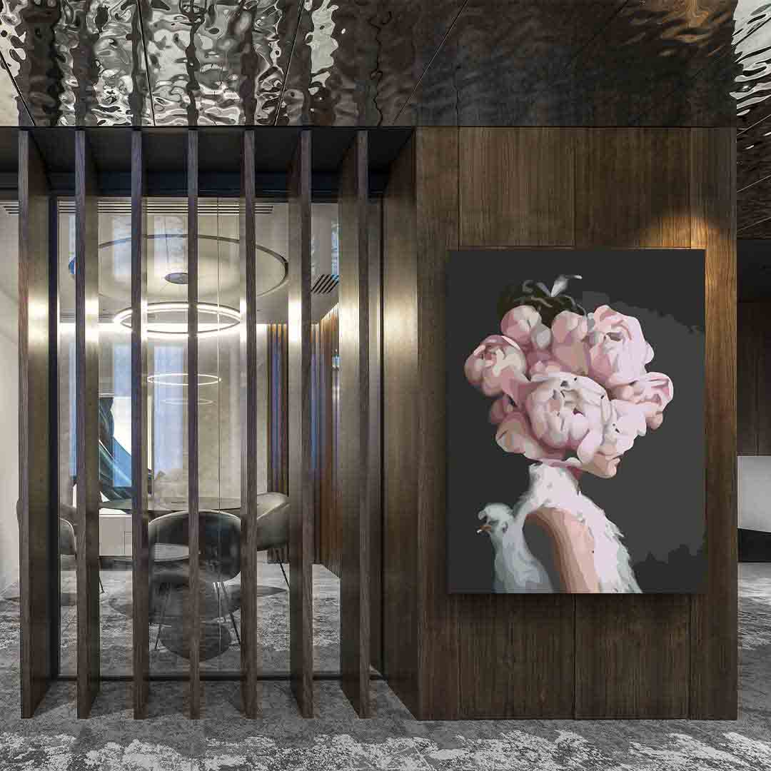 Pictura pe numere - Floral Head 4119