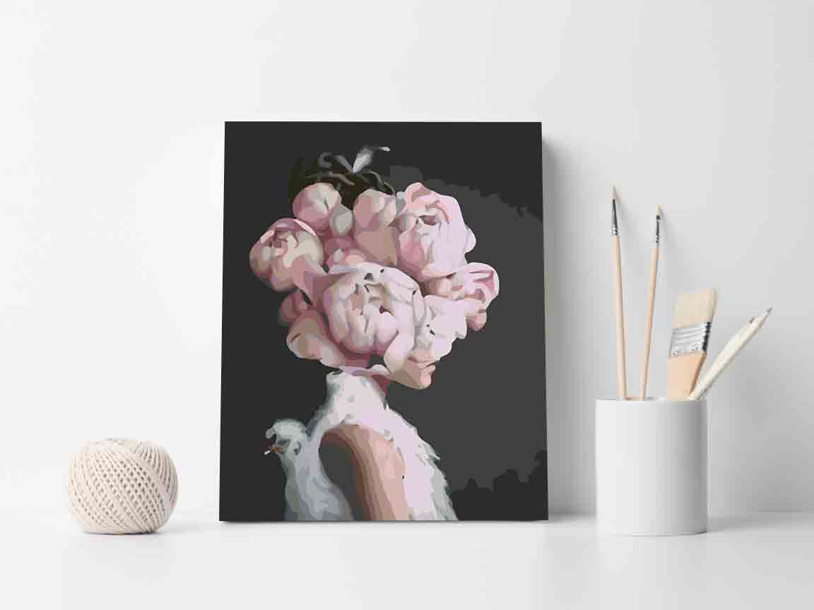 Pictura pe numere - Floral Head 4119