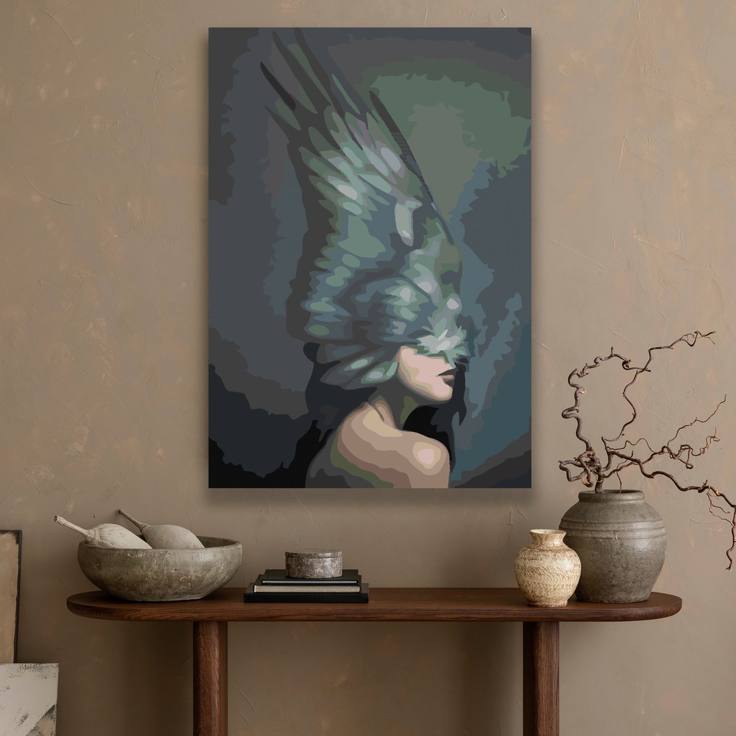 Pictura pe numere - Fată cu Aripi 4121