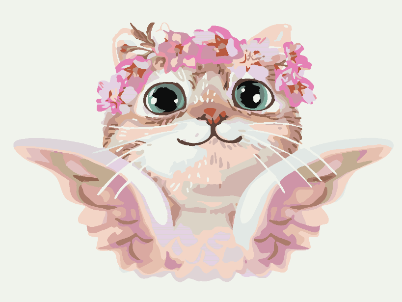 Peinture par numéros - Chaton pour enfants 4126