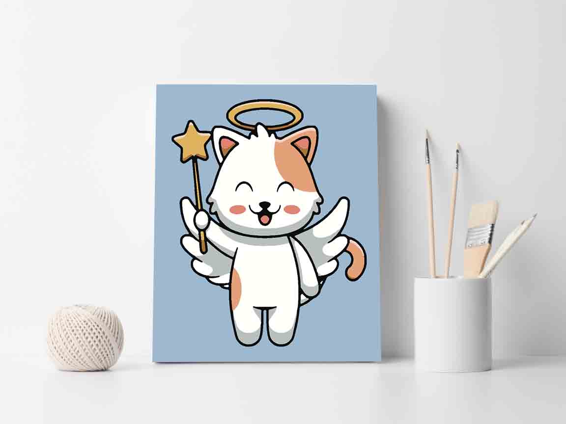 Pictura pe numere - Pisicuță Magică 4127