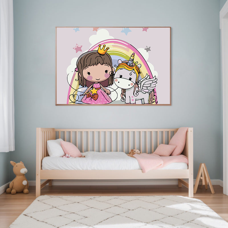 Pictura pe numere - Mica Prințesă cu Unicornul 4132