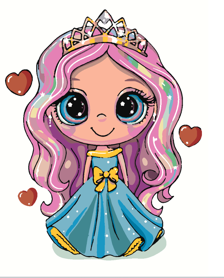 Pictura pe numere - Mica Prințesă 4133