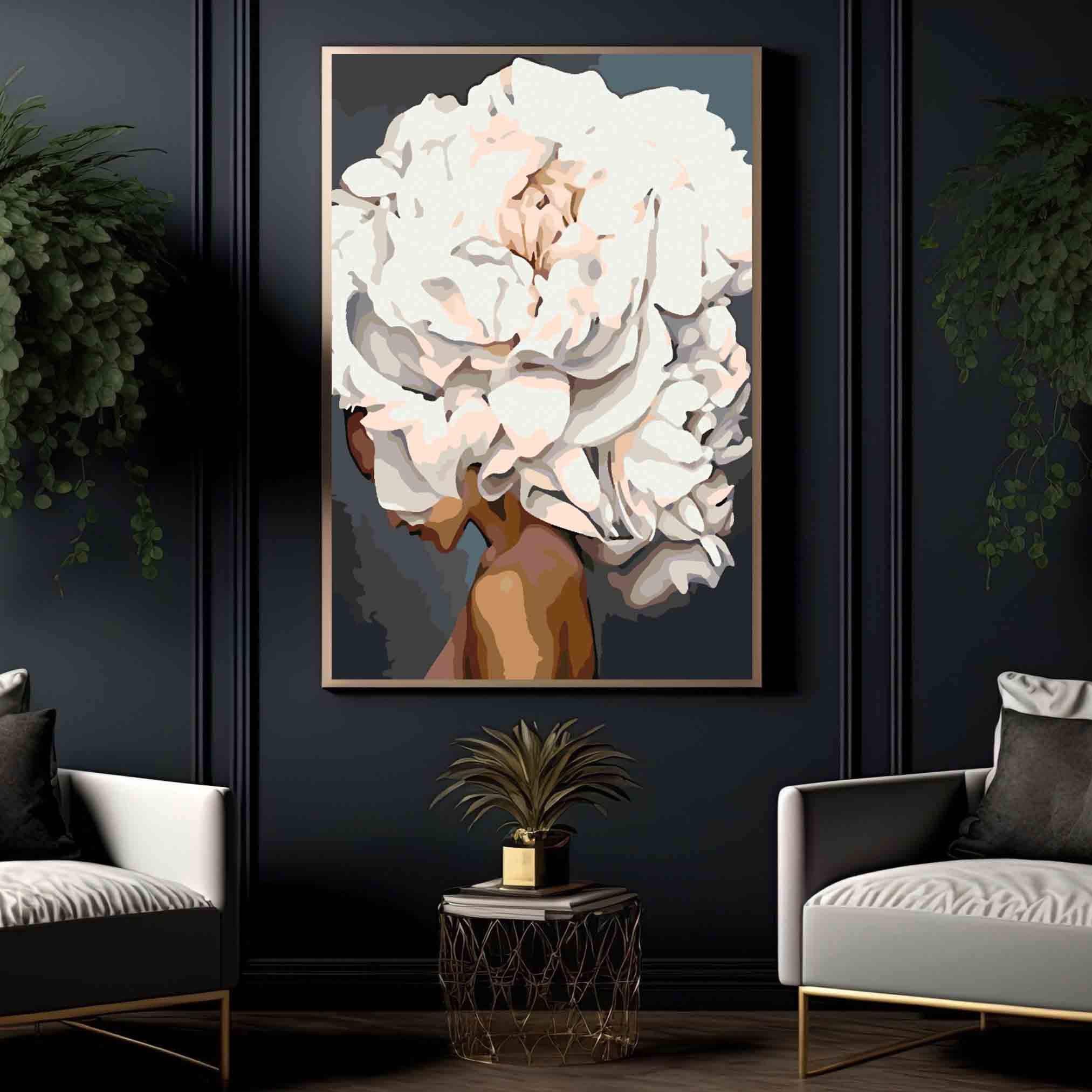 Pictura pe numere - Floral Head 4135