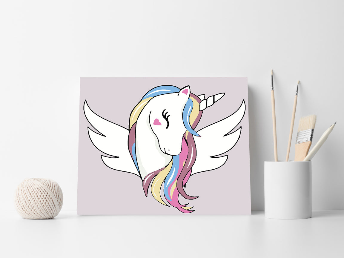 Pictura pe numere - Unicorn pentru Copii 4136