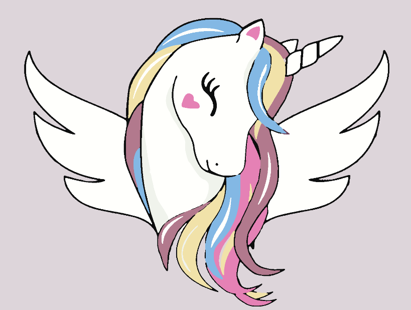 Pictura pe numere - Unicorn pentru Copii 4136