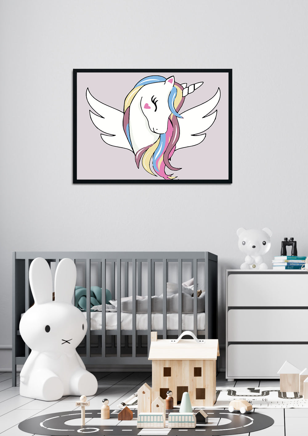 Pictura pe numere - Unicorn pentru Copii 4136