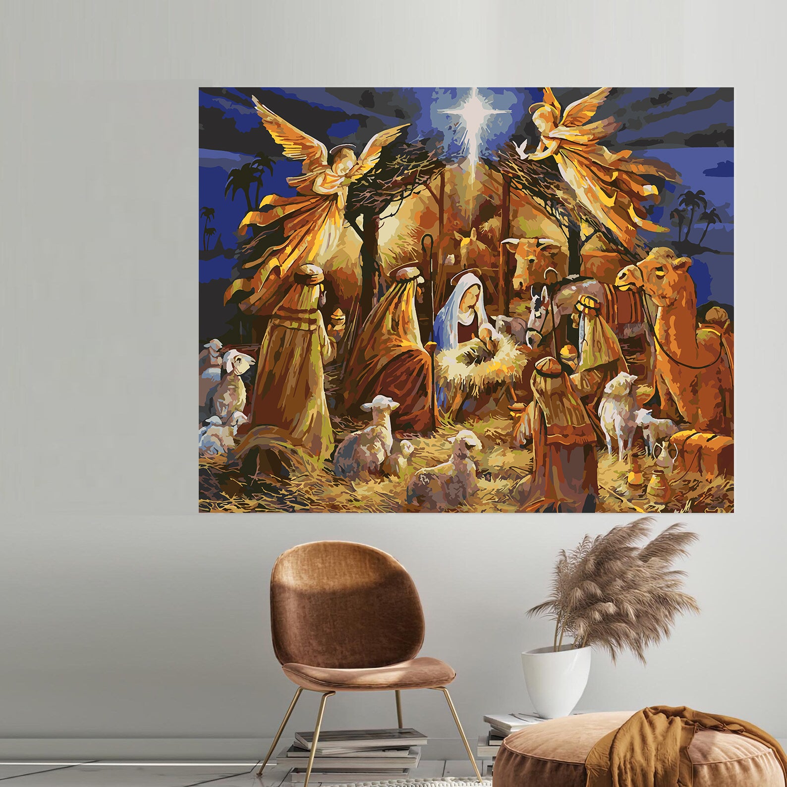 Pictura pe numere - Nașterea lui Isus Hristos 4139