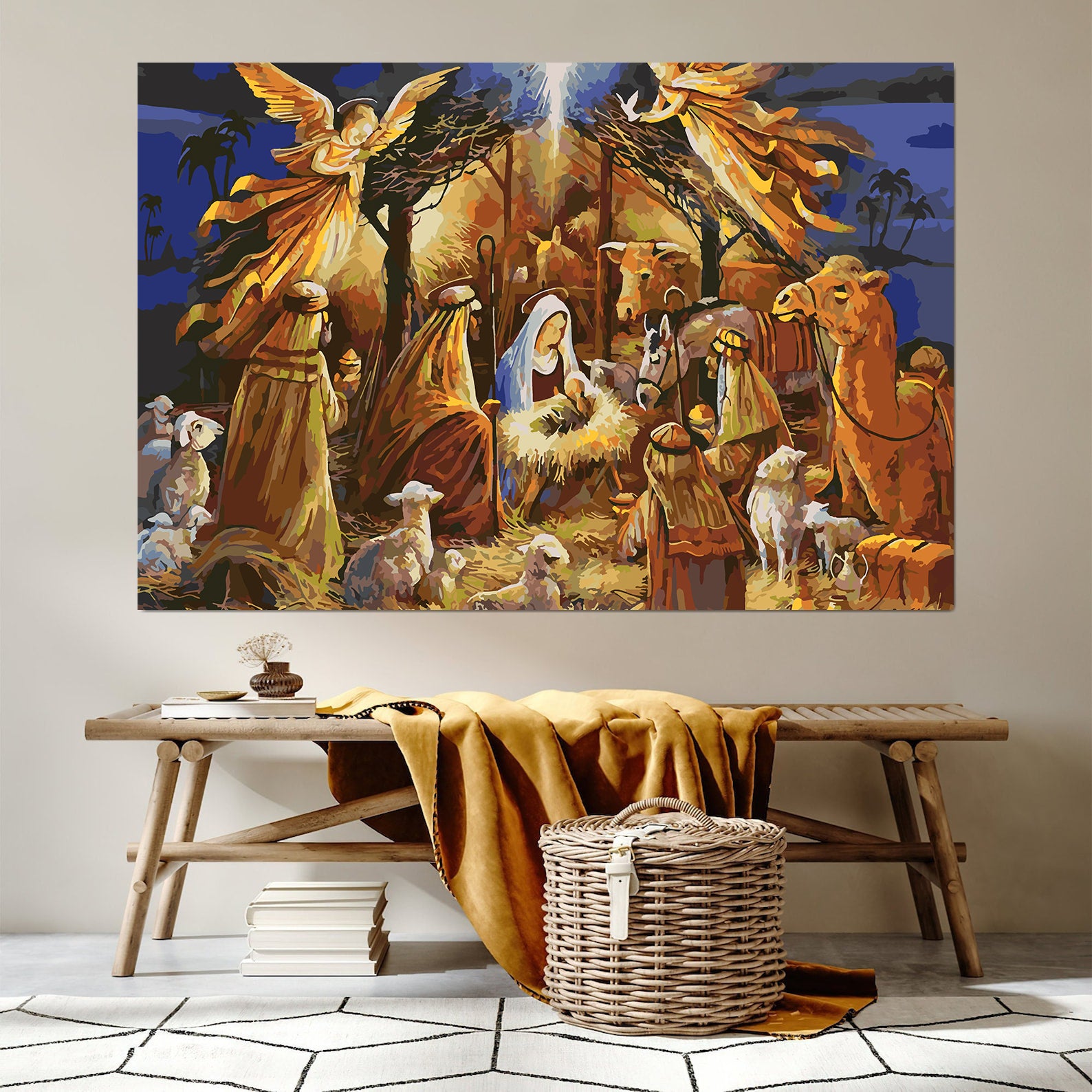 Pictura pe numere - Nașterea lui Isus Hristos 4139