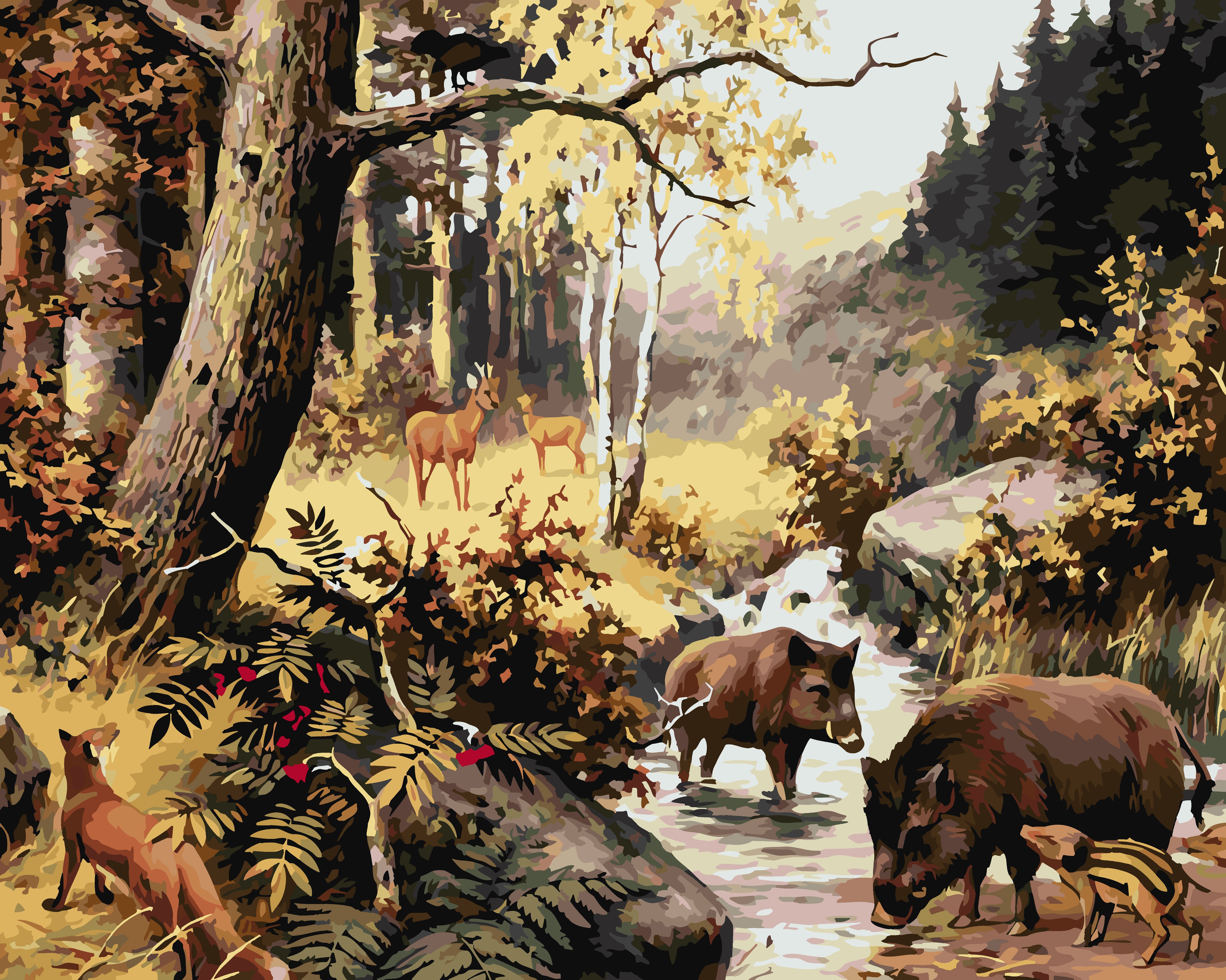 Pictura pe numere - Animăluțele Pădurii 4150