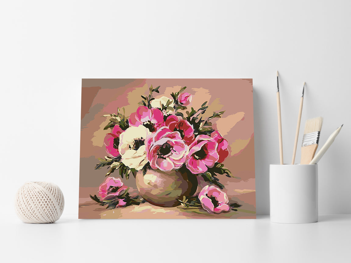 Peinture par numéros - Fleurs dans un vase 4152