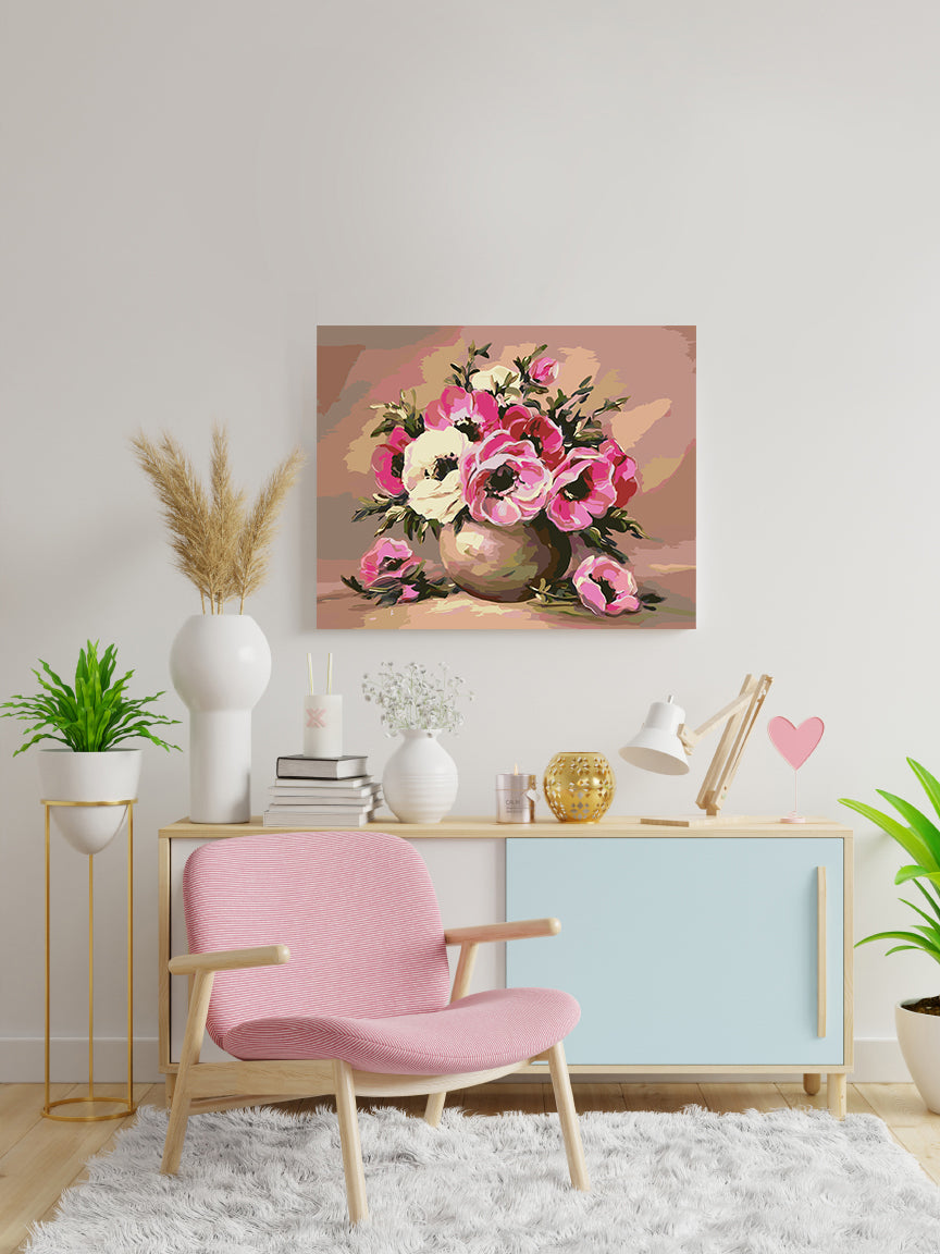 Peinture par numéros - Fleurs dans un vase 4152