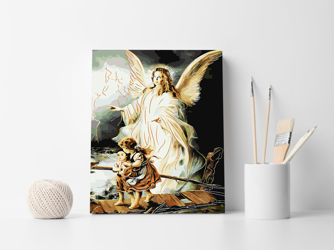 Peinture par numéros - Ange gardien 4161