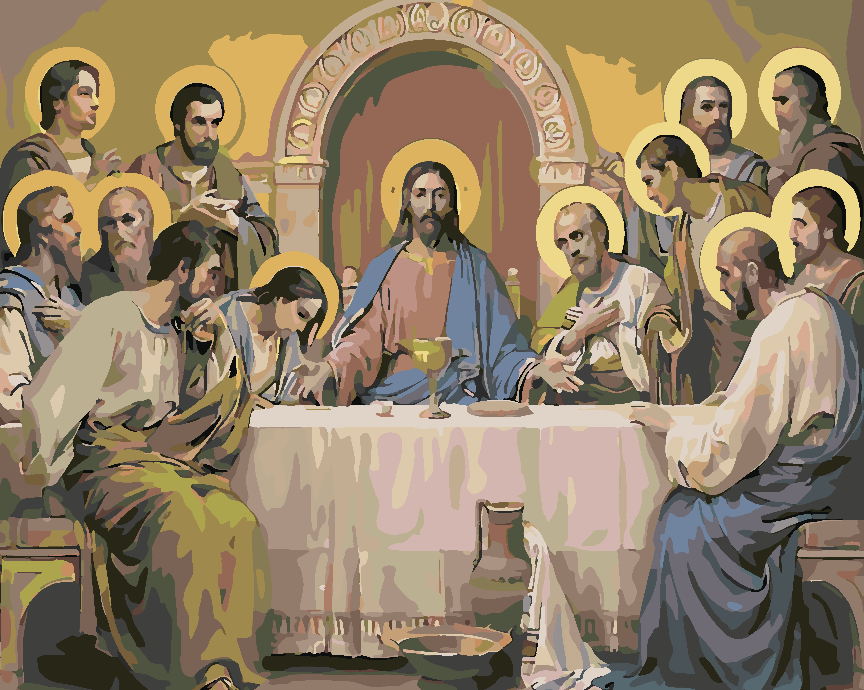 Pictura pe numere - Isus Hristos și Apostolii săi 4162