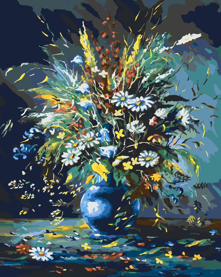 Pictura pe numere - Flori 4167