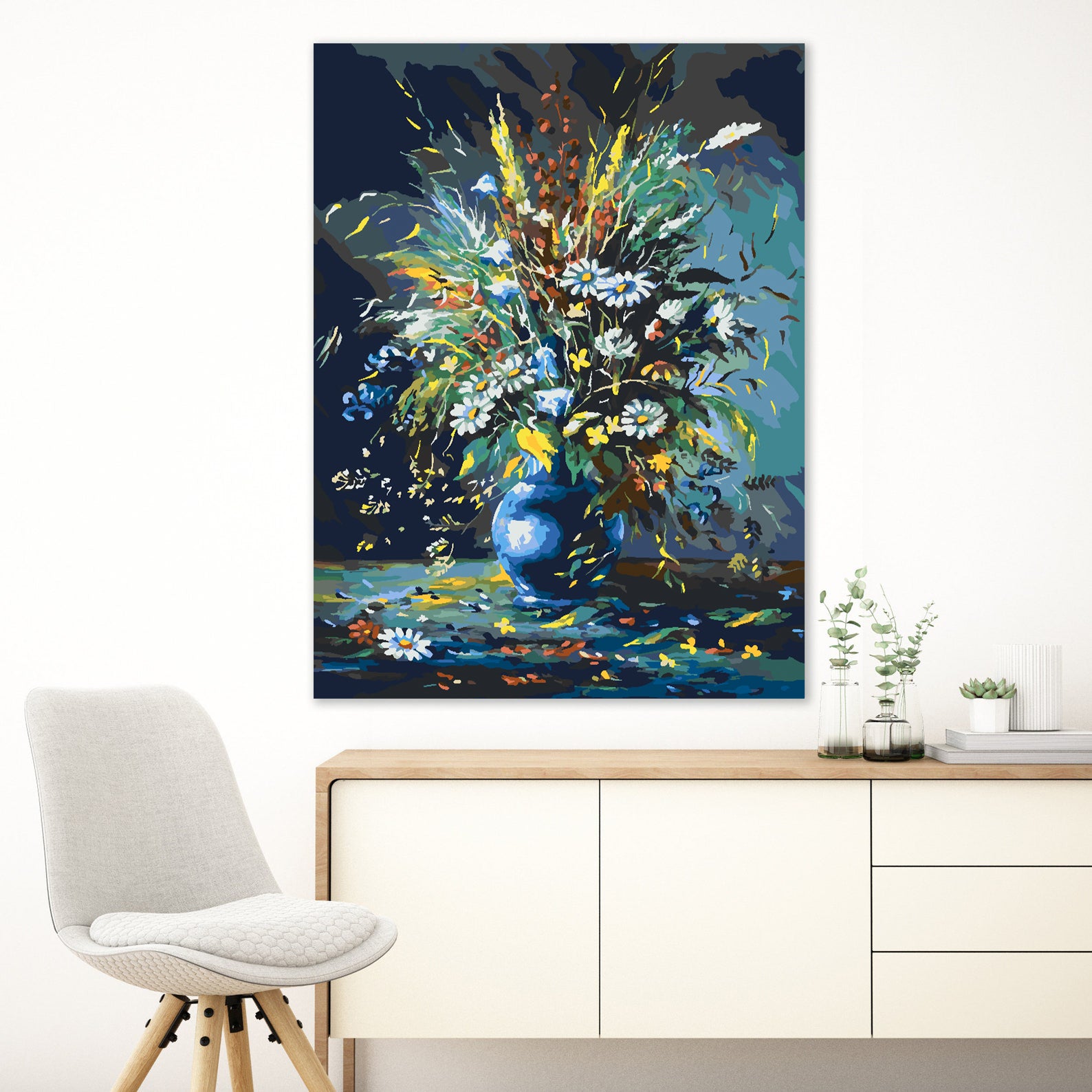 Pictura pe numere - Flori 4167