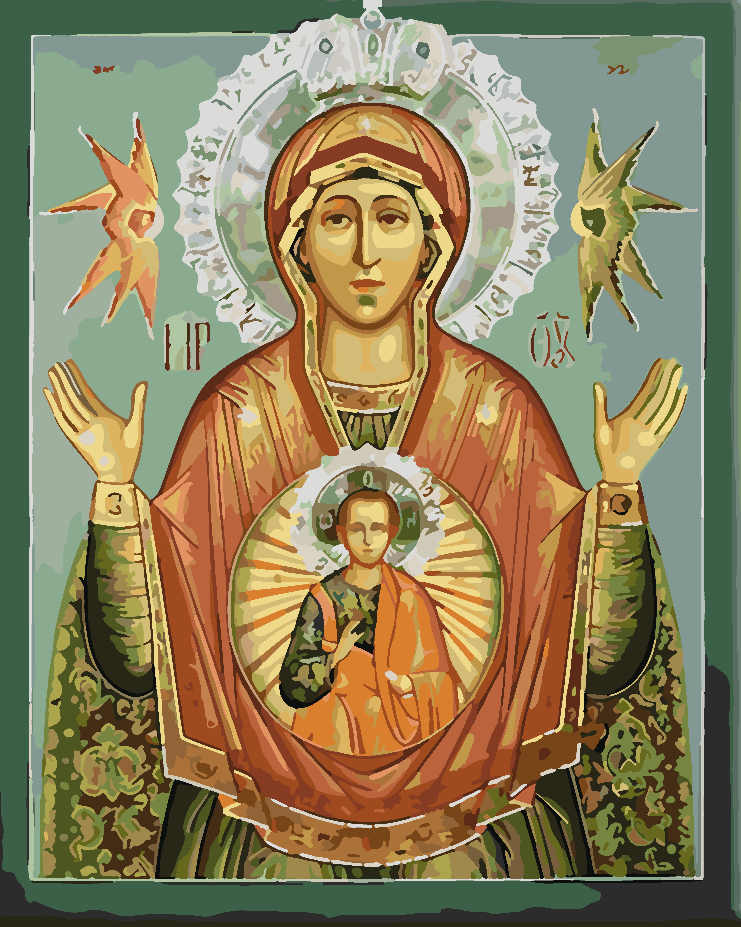 Pictura pe numere - Mama Domnului 4172