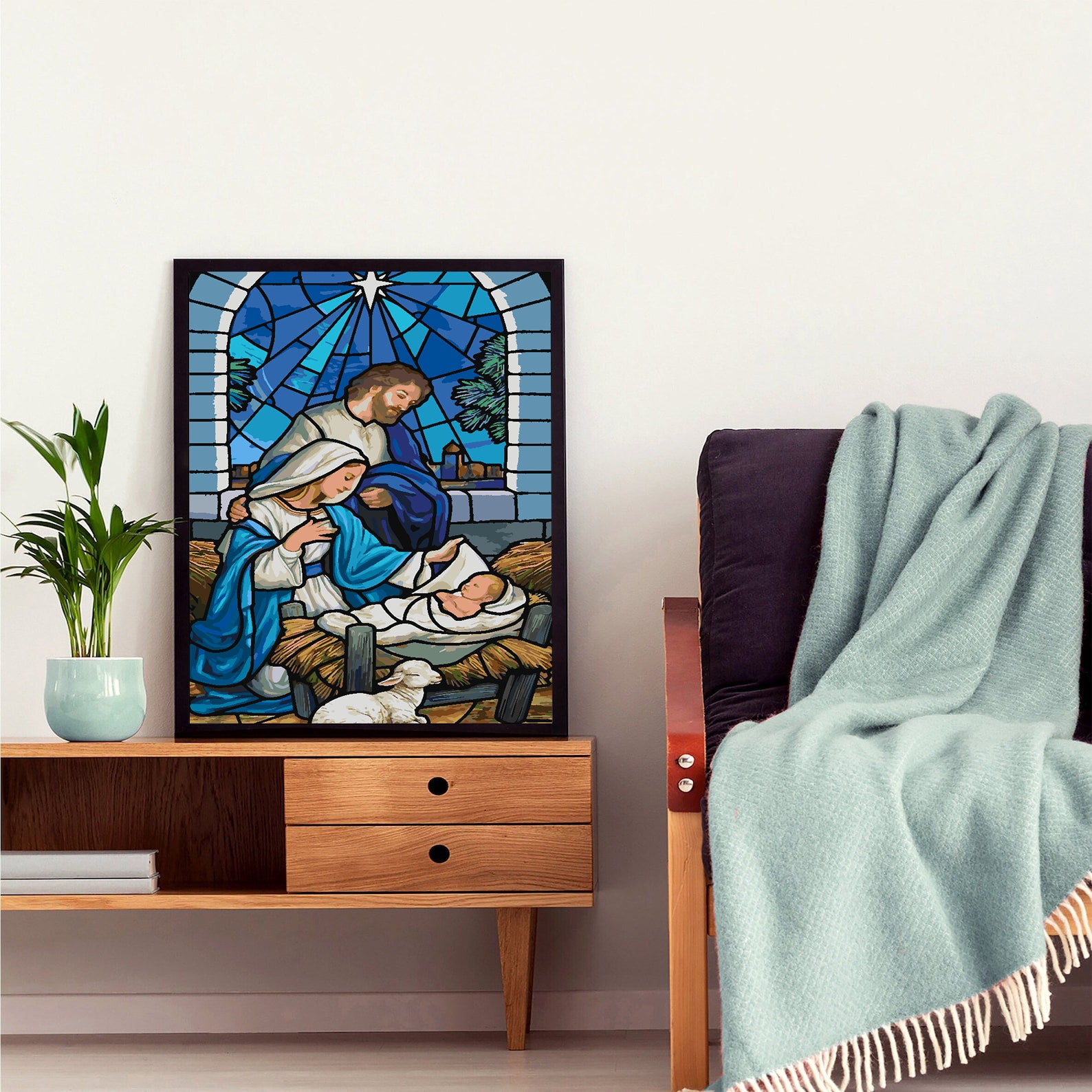 Promotie 60x80 - pictura pe numere - Nașterea Domnului 4176