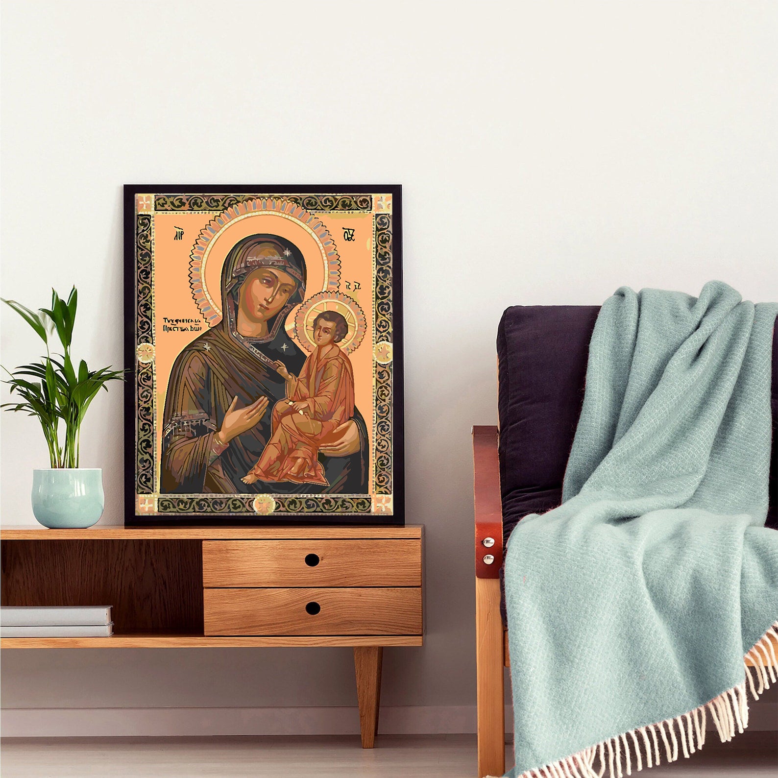 Pictura pe numere - Sfânta Maria cu Pruncul 4180