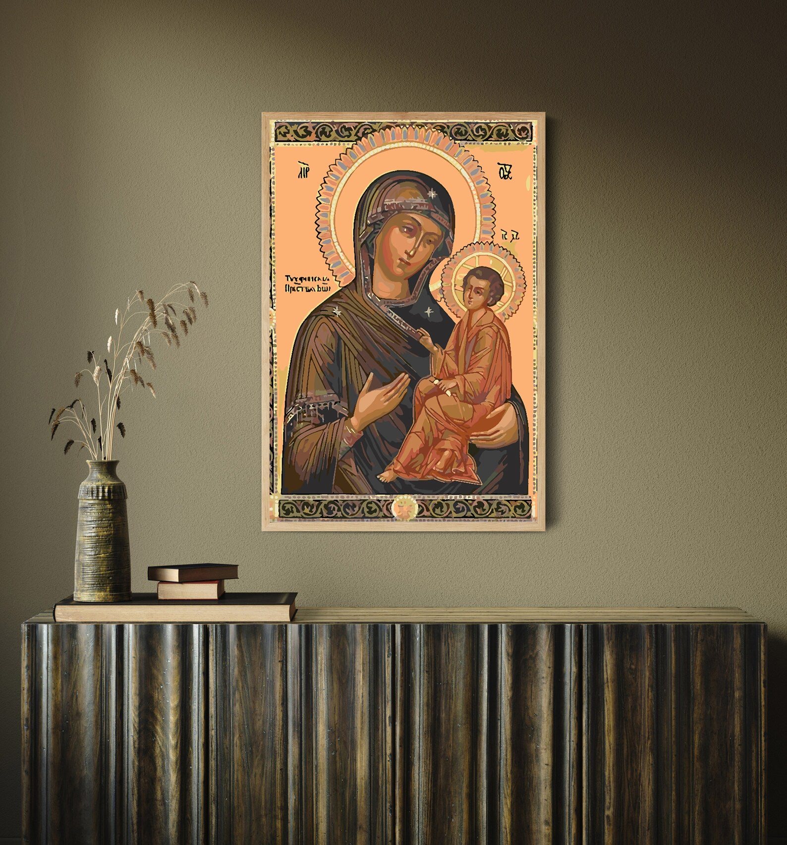 Pictura pe numere - Sfânta Maria cu Pruncul 4180