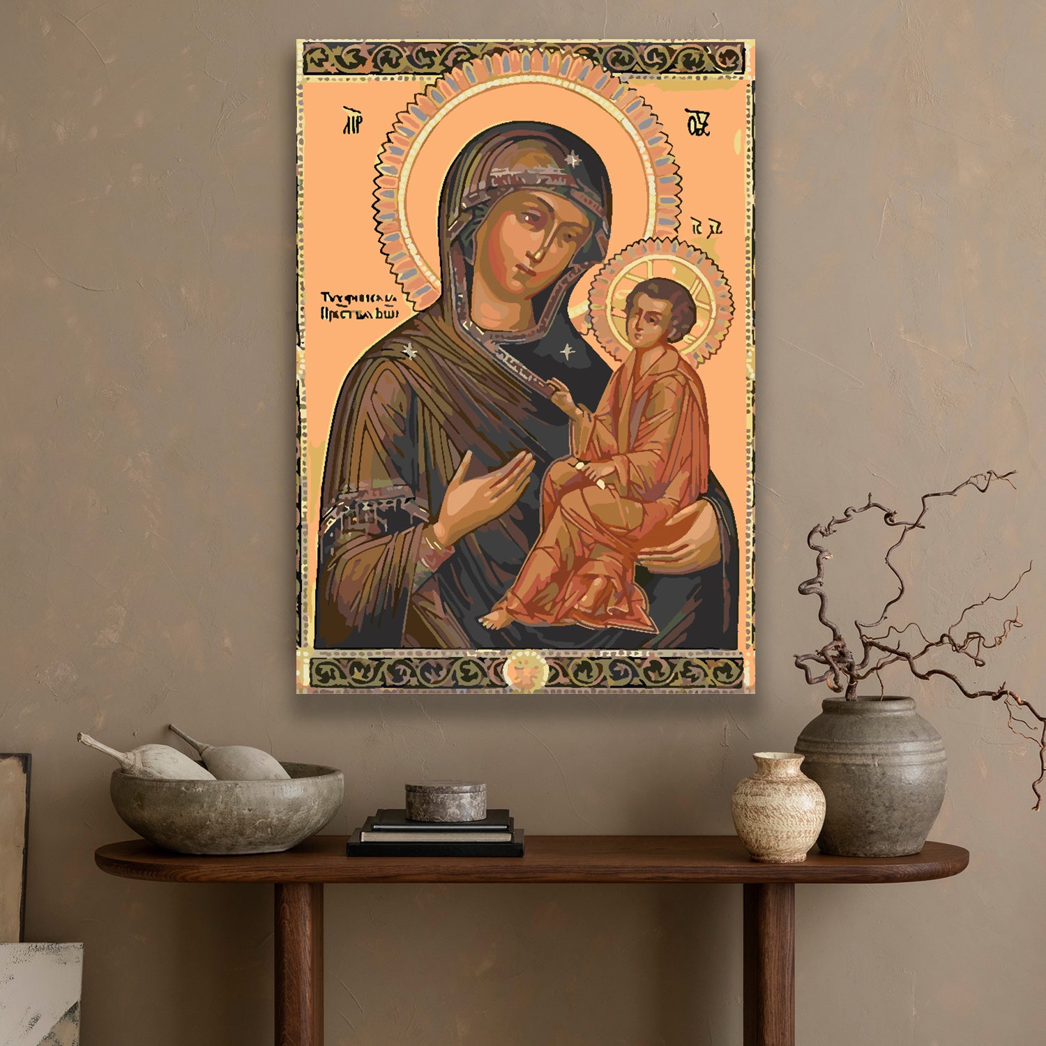 Pictura pe numere - Sfânta Maria cu Pruncul 4180