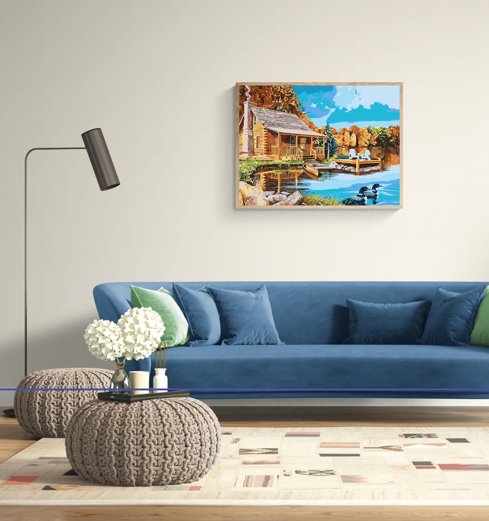 Pictura pe numere - Casă la Lac 4196