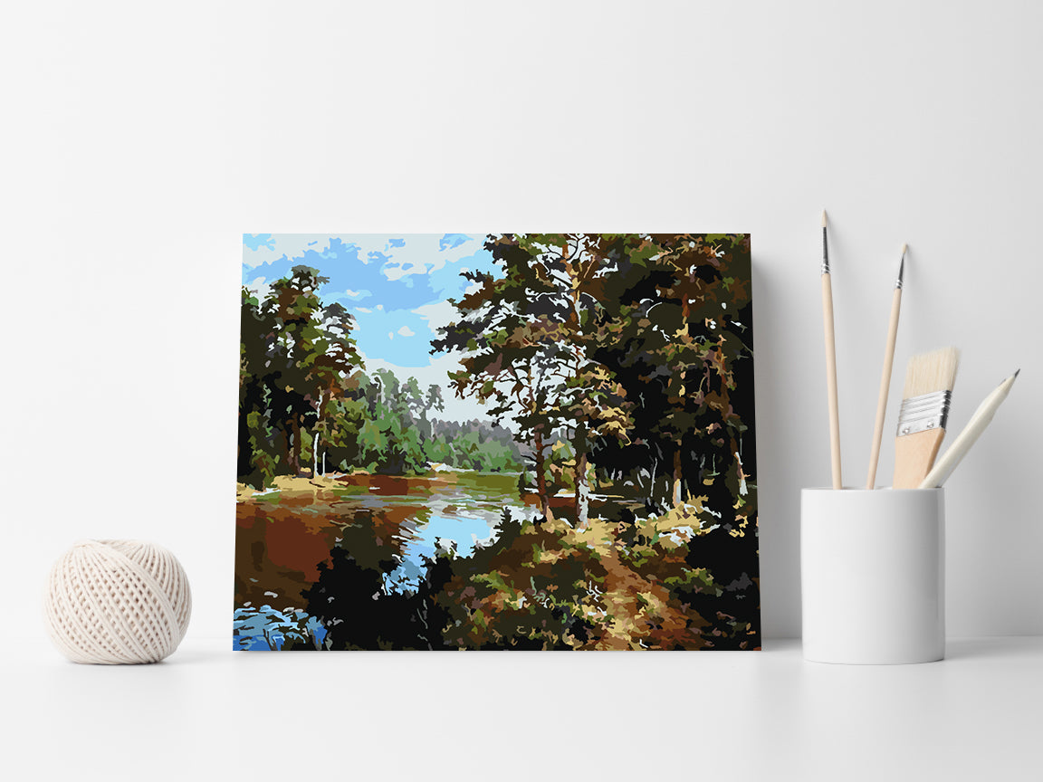 Pictura pe numere - Pădure Peisaj 4199