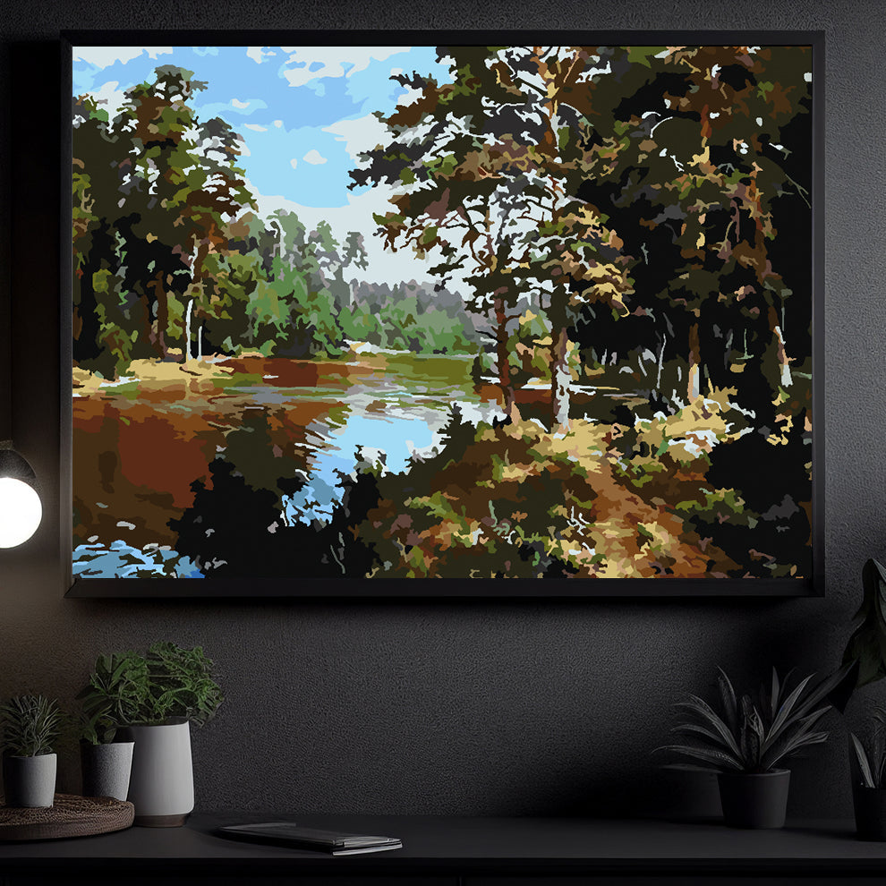 Pictura pe numere - Pădure Peisaj 4199