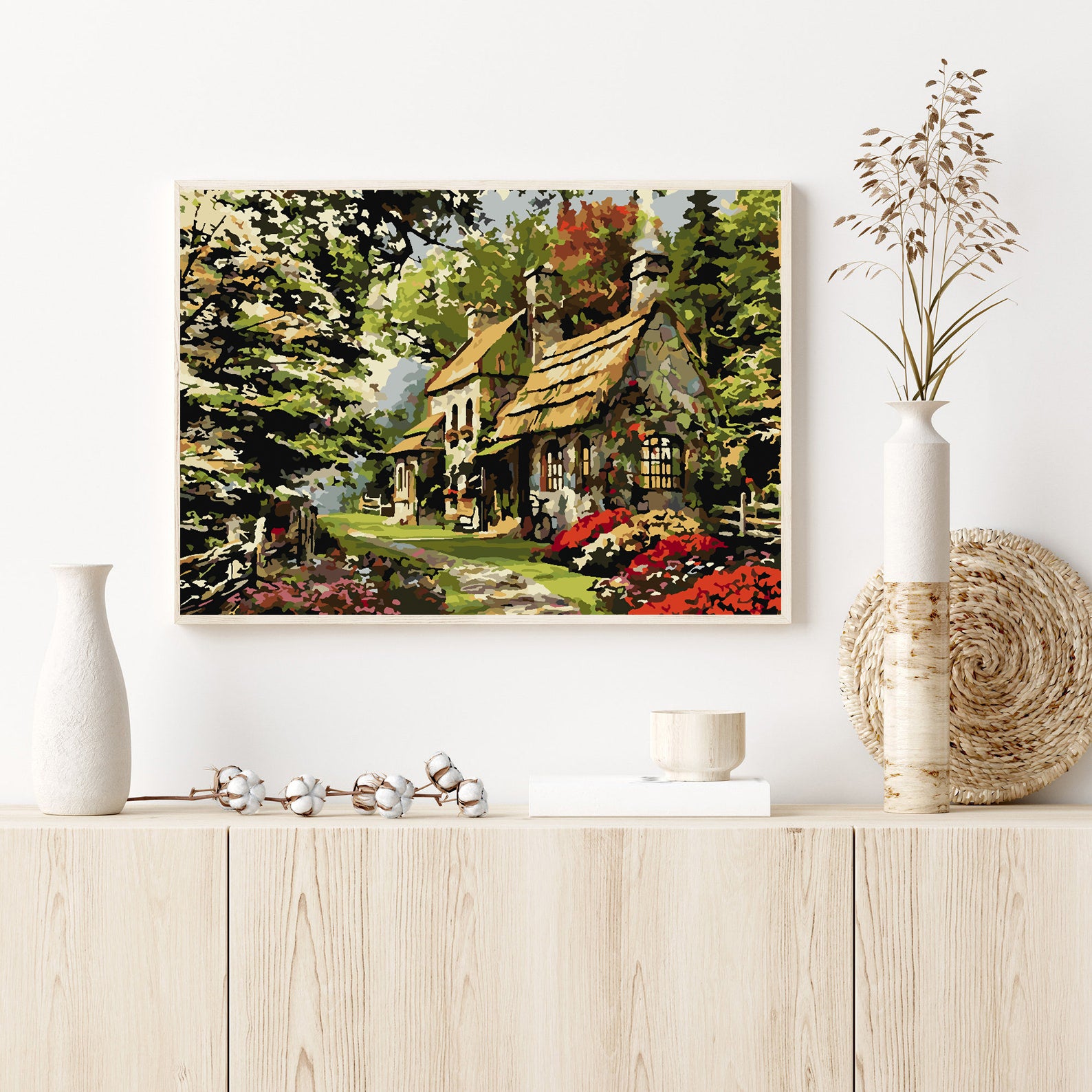 Peinture par numéros - Maison fleurie 4200