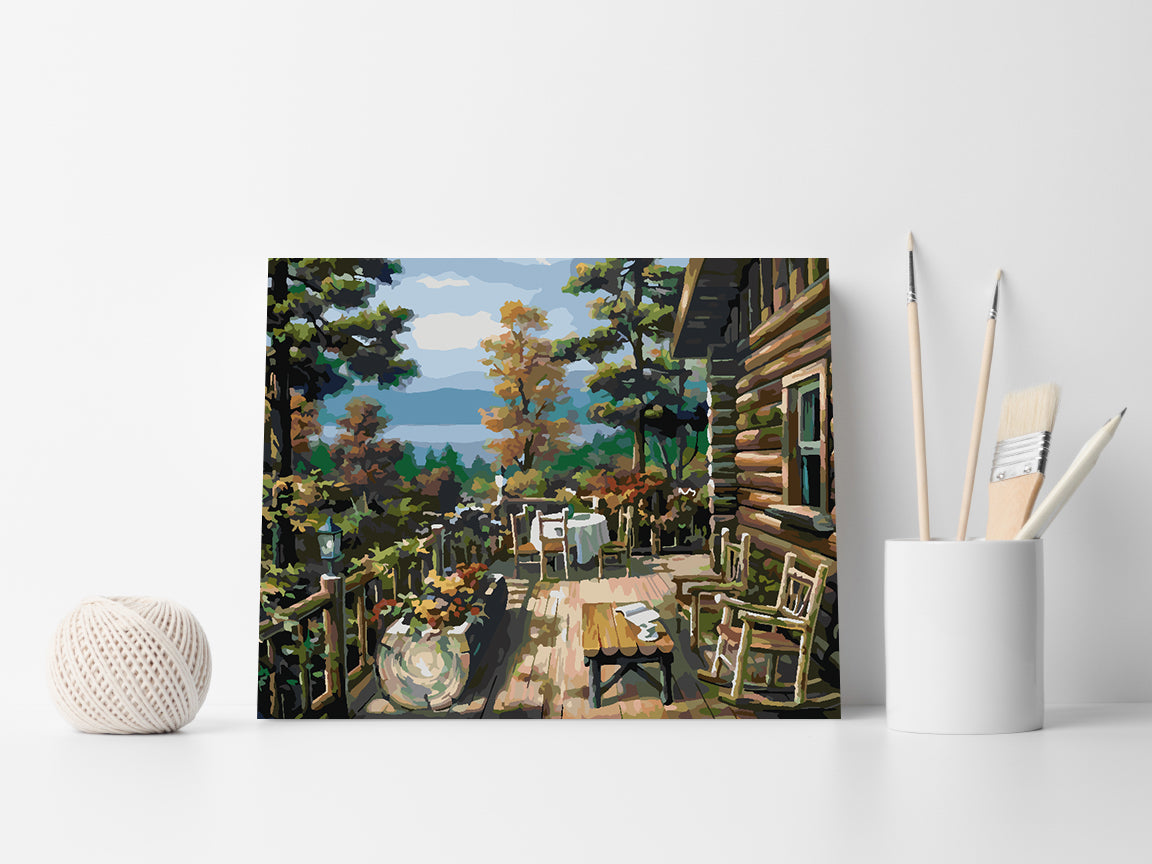 Peinture par numéros - Paysage de terrasse 4204