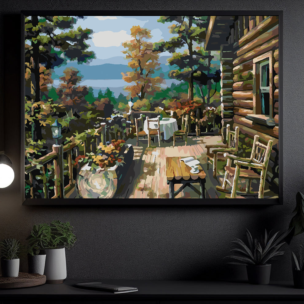 Pictura pe numere - Peisaj de la Terasă 4204