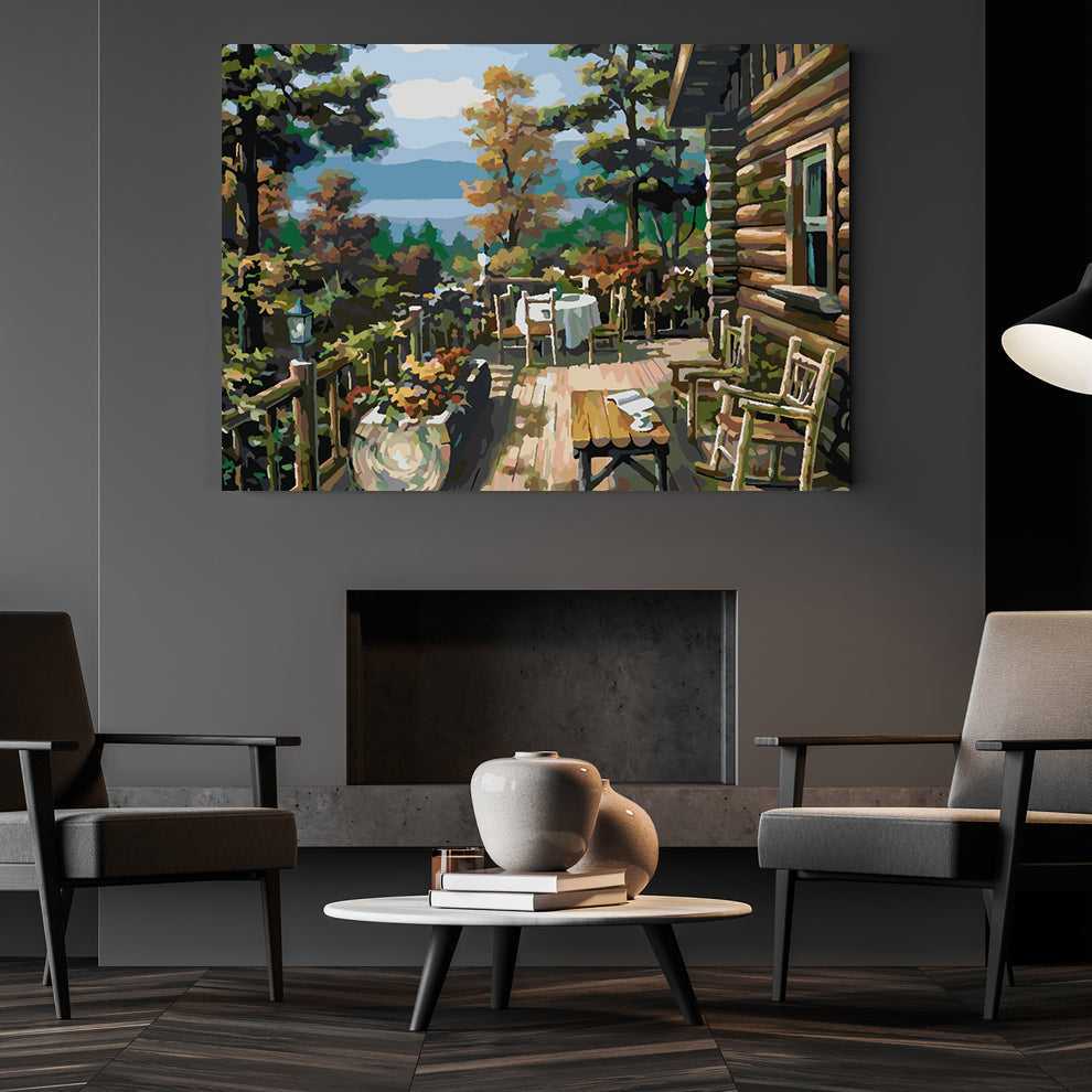 Pictura pe numere - Peisaj de la Terasă 4204