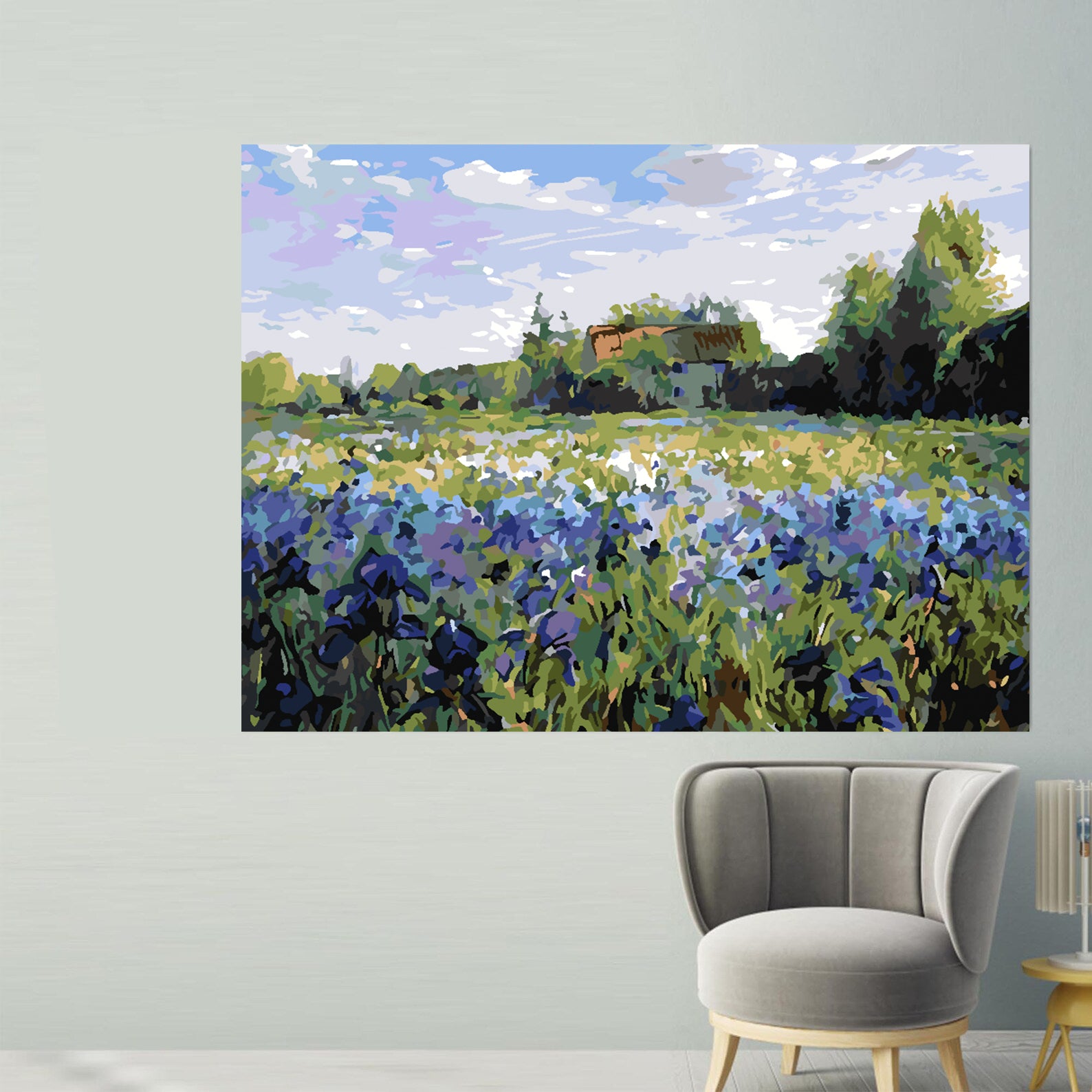 Pictura pe numere - Câmpie Peisaj 4212