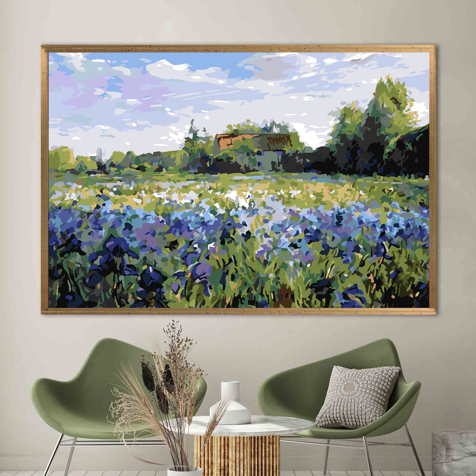 Pictura pe numere - Câmpie Peisaj 4212