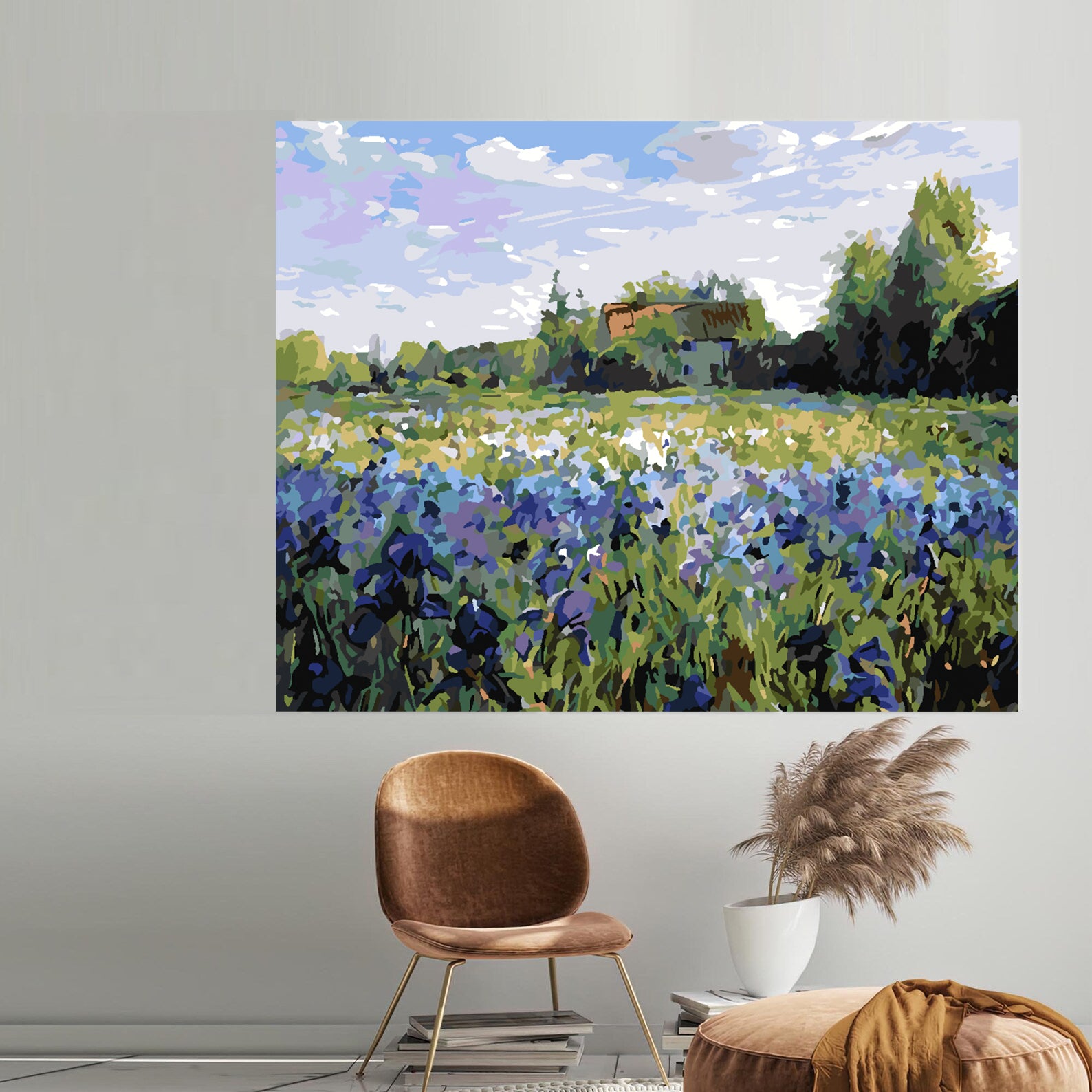 Pictura pe numere - Câmpie Peisaj 4212