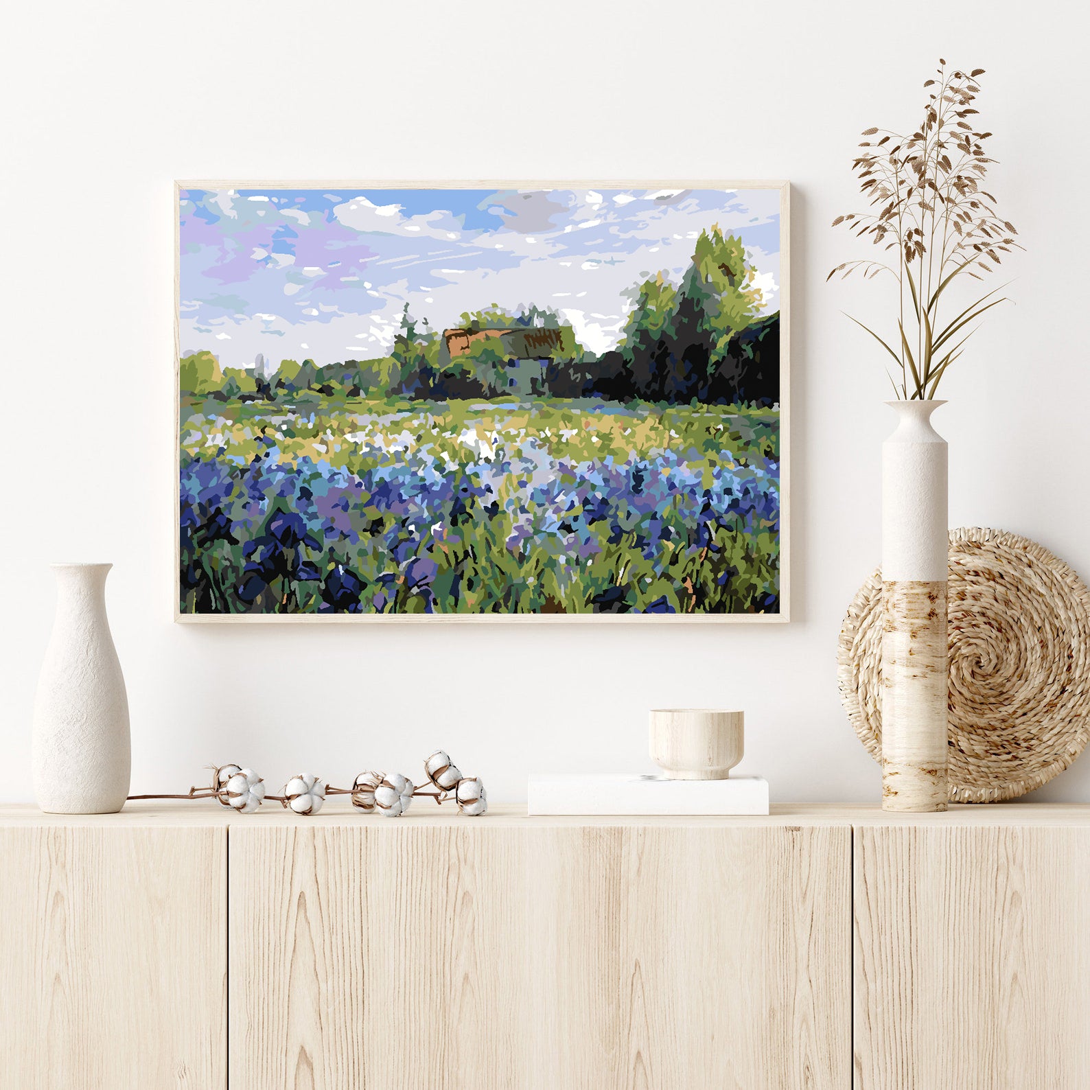 Pictura pe numere - Câmpie Peisaj 4212